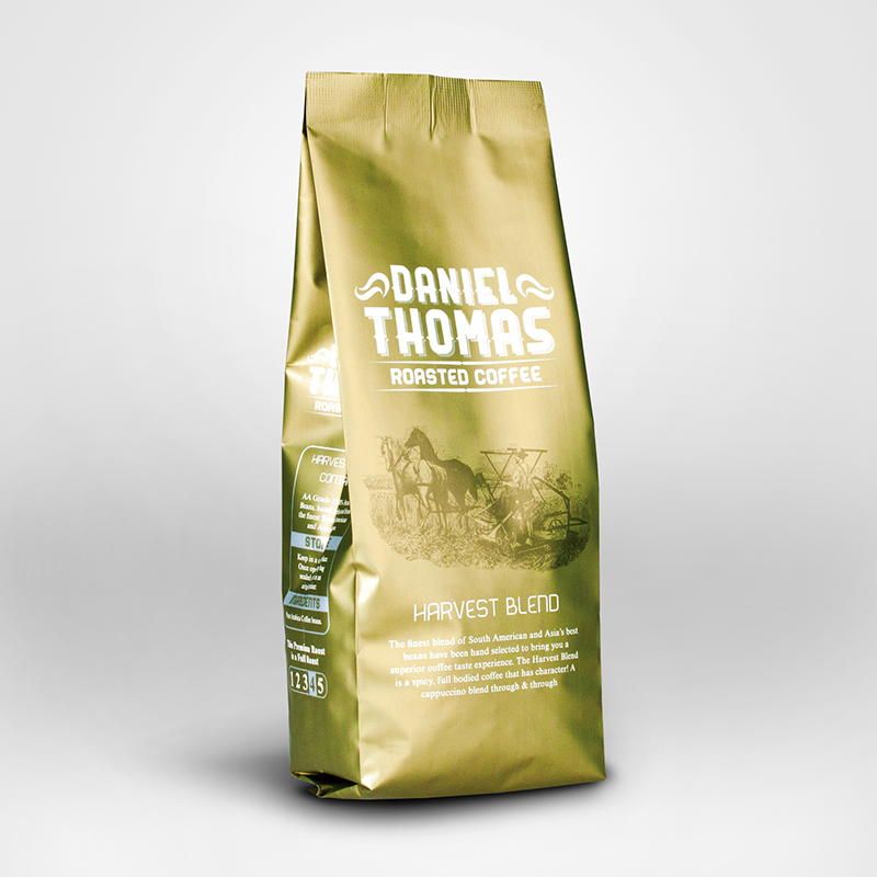 Tipărire color personalizată cu folie de aluminiu căptușită material laminat Ambalare alimente Geantă pentru cafea ceai verde