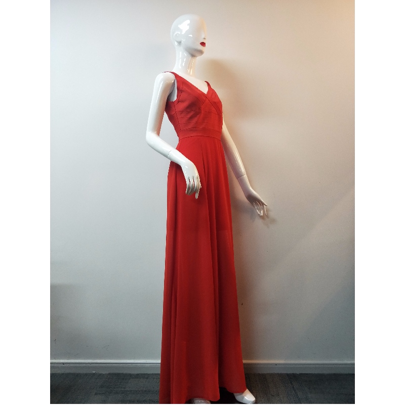 LADIES 'RED BANDAGE LUNGINE LONGLINE JLWD0041