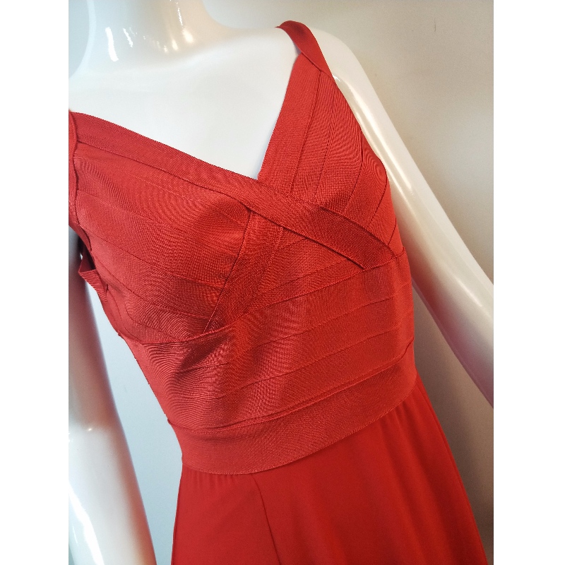 LADIES 'RED BANDAGE LUNGINE LONGLINE JLWD0041