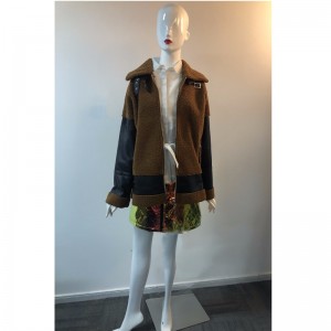 Jacheta PU din LADIES CU BORG TRIM RLWPJ0031