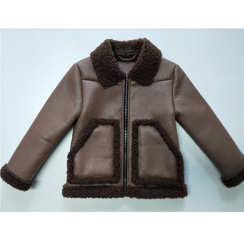 Jacheta PU din BROWN BROWN RLCPJ0001N