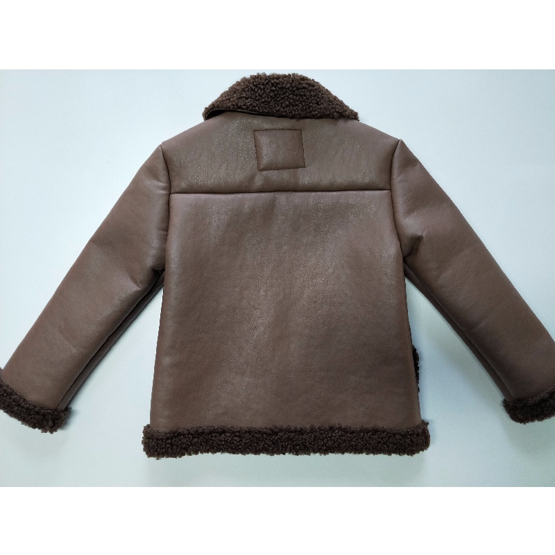 Jacheta PU din BROWN BROWN RLCPJ0001N