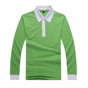 Cămașă cu mânecă lungă cu guler de contrast