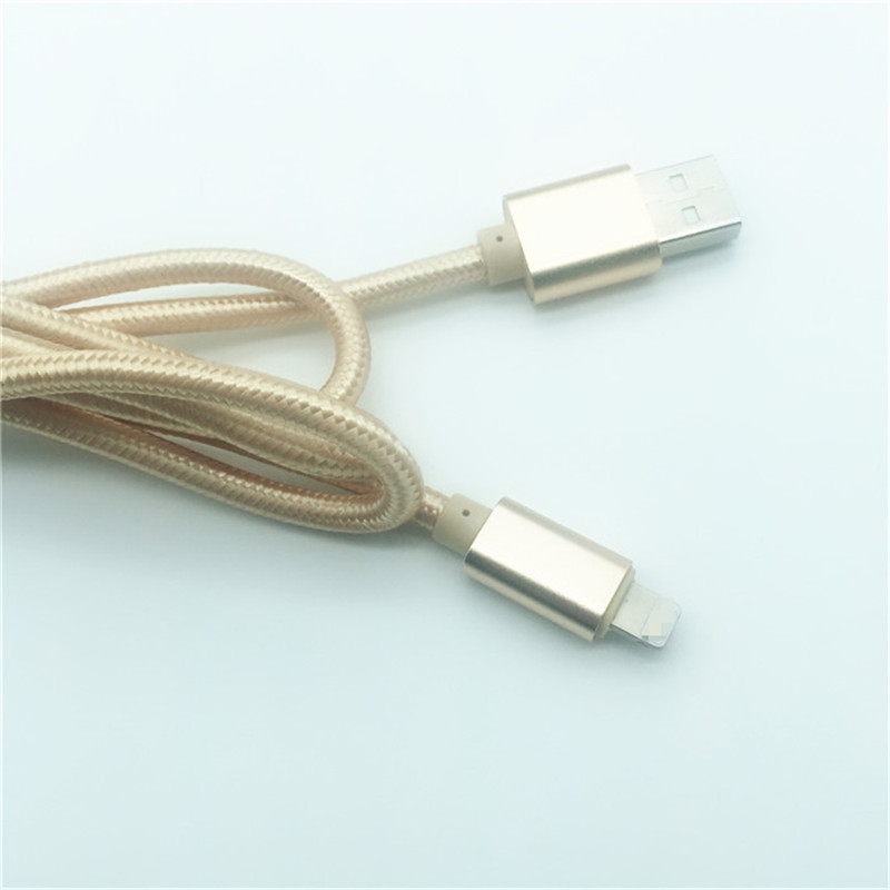 KPS-1005CB 8PIN 2M Cablu de date rapid USB de nylon de înaltă calitate, împletit 2A pentru Iphone