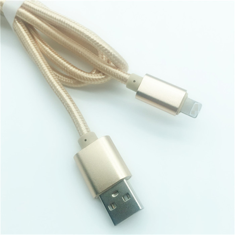 KPS-1005CB 8PIN 2M Cablu de date rapid USB de nylon de înaltă calitate, împletit 2A pentru Iphone