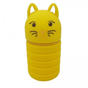 Geantă de creion din silicon Husa cu creion amuzantă cu fermoar personalizate