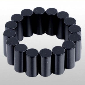 Magnet cu tub negru de neodim acoperit epoxidic