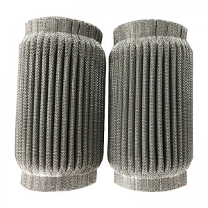 Lumânare filtrată de apă din oțel inoxidabil 50Micron plisat