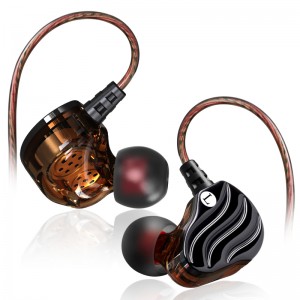 2018 Dual Driver HiFi Earhook cu fir stereo Earbud
