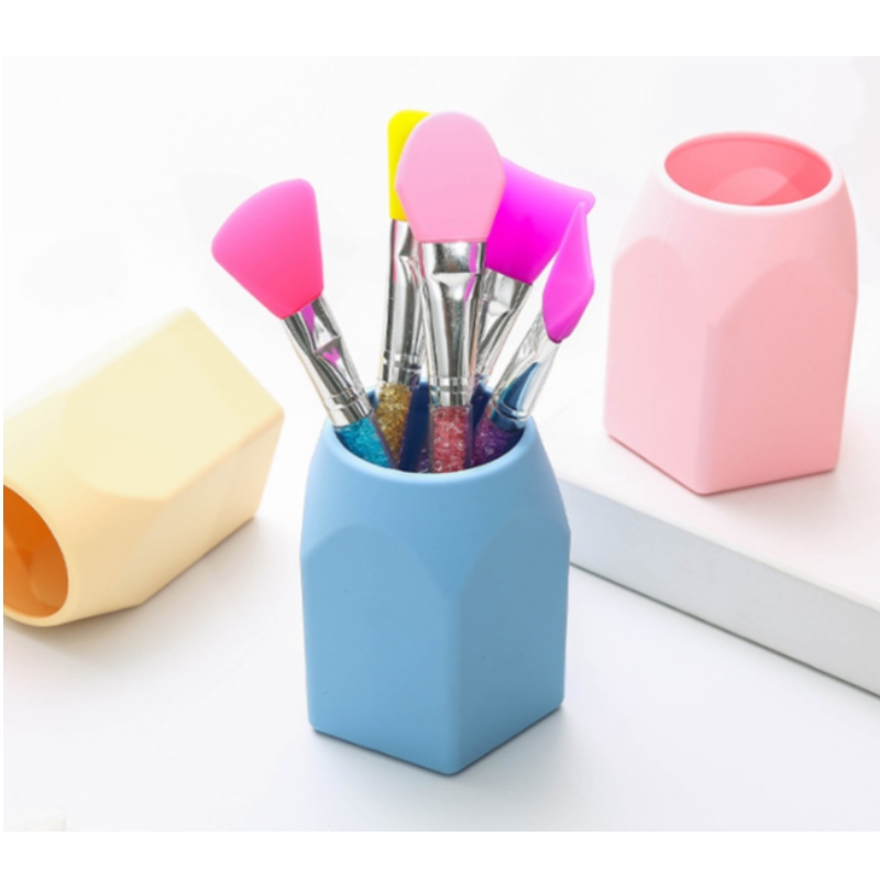 Tub de machiaj din silicon Creativ simplu penholder silicon machiaj pentru birou furnizează colecție practică de ornamente de casă pentru mobilier mobilier mic