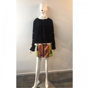 PANTALONUL NEGRU CU LARGI RLWPC0080