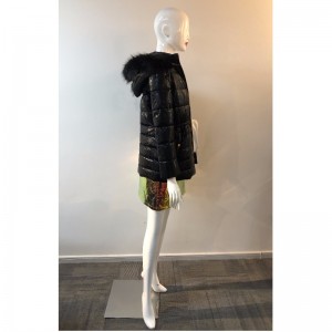 Palton strălucitor LADIES ÎN NEGRU RLWPC0082