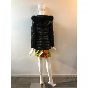 Palton strălucitor LADIES ÎN NEGRU RLWPC0082