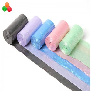 Promovare dimensiuni personalizate colorate ieftine ieftine oxo 100% biodegradabile compozit de amidon din plastic sac de gunoi rulou pentru familie / mall