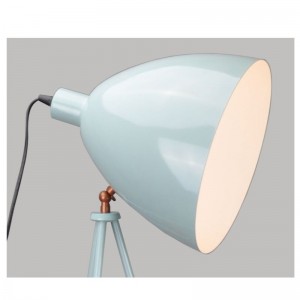 Lampa de podel cu trepied cu nuanță metalică și funcție de reglare