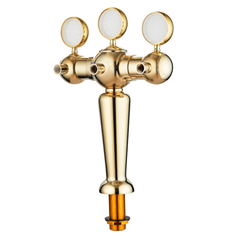 PVD Brass 5 Faucets Vase Form Beer Tower pentru restaurant