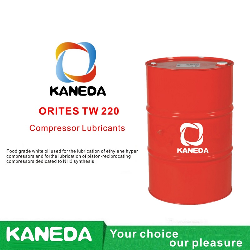 KANEDA ORITES TW 220 Ulei alb de calitate alimentară utilizat pentru ungerea compresoarelor de etilen hiper și pentru ungerea compresoarelor cu piston, dedicate sintezei NH3.