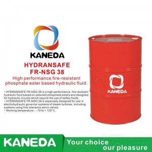 KANEDA HYDRANSAFE FR-NSG 38 Fluid hidraulic pe bază de esteri fosfat rezistenți de înaltă performanță.
