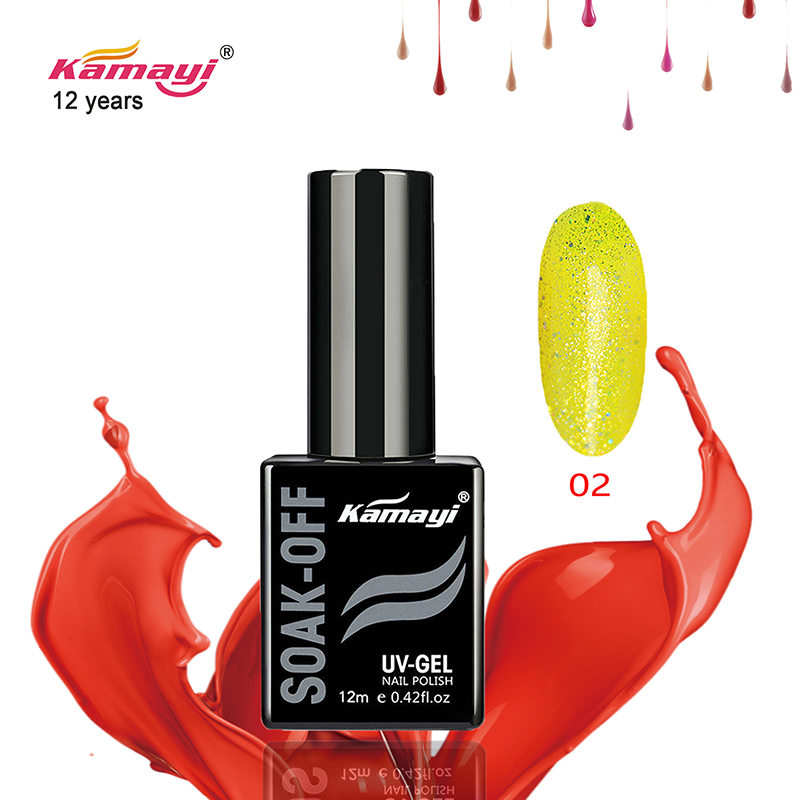 Kamayi oem personalizate 12ml gel de neon lac de perle serii de culori uv led smântână de lungă durată gel de unghii pentru en-gros