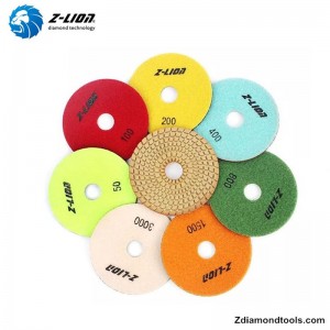 Z-LION ZL-123C Rețeaua de polizare flexibilă din diamant rășină pentru proiecte de piatră