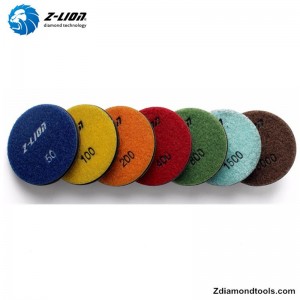 Z-LION ZL-16K Rețelele de lustruit umede din diamant din rășină pentru proiecte din beton