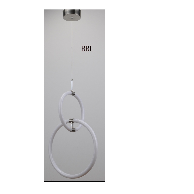 Lampă pandantivă LED cu inel rotund acrilic rotabil