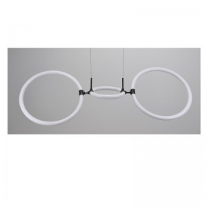 Lămpi pandantive cu LED -uri cu inel rotund acrilic și cu funcție de reglare