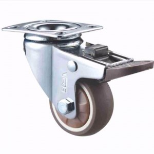 Light Duty – carcasă placată cu crom cu roată TPR moale