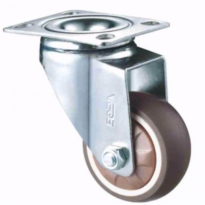 Light Duty – carcasă placată cu crom cu roată TPR moale