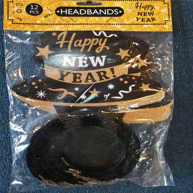 Happy New Years Party Favore Headband Tiara Decorațiile petrecerii de Anul Nou