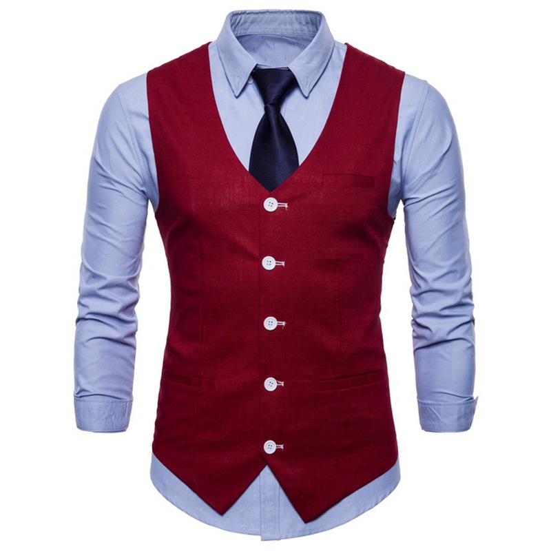 100% Poliester Woven Vest / Waistcoats