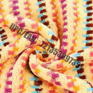 JMD TEXTILE Quick-Dry 100% bumbac, broderie cu ursuleț mic, Set de prosoape de baie cu vopsea multicolor, set de 6 bucăți (portocaliu)