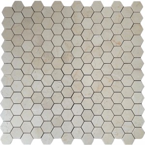 Emperador Light 1x1 Square Mosaic Polished Polished