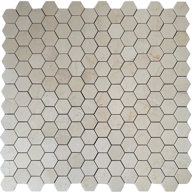 Emperador Light 1x1 Square Mosaic Polished Polished