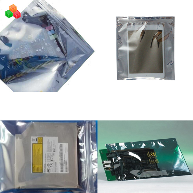 Vânzare cu ridicata de înaltă calitate rezistentă la apă cu fermoar din plastic PE anti-static geantă din plastic ESD geantă de protecție pentru ambalaj electronic