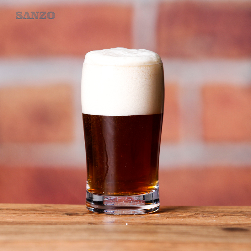 Sanzo 7 Oz Mini Beer Mug Personalizați logo-ul de imprimare Beer Glass Panou de sticlă Beer Glass