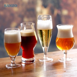 Sanzo Bar Creativă Formă de pânză cu suc și pahar de sticlă cu pahar tăiat personalizat Beer Glass