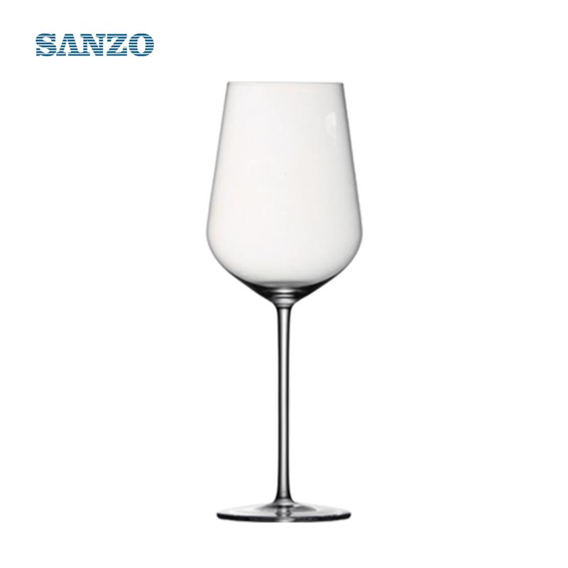 Ochelari de vin albastru SANZO cu ridicata din sticlă manuală