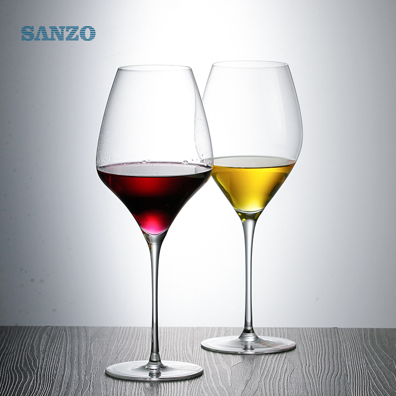 Ochelari de vin albastru SANZO Handyade Tipsy