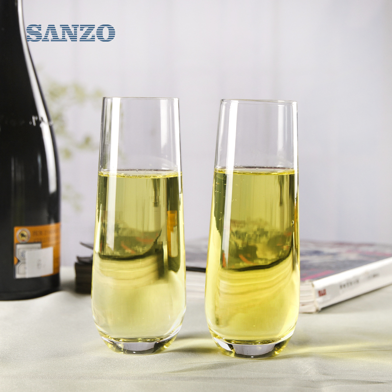 SANZO Flut Champagne Stem Negru Personalizat Clar Fluturi de Șampanie Plastic Plastic