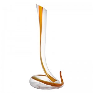 Sanzo Producător de articole de sticlă handmade cu ridicata unic Decantor de vin roșu unic \/ Flagon 1200ml \/ 40oz 900031