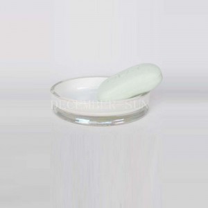 Alb pătrat cu accesorii de baie din sticlă decalată din aur cu suport pentru periuță de dinți