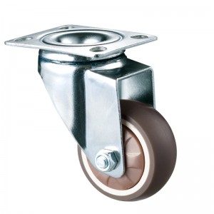 Light Duty - Carcasă cromată cu roată TPR de rulare moale 14