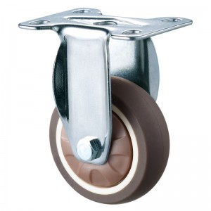 Light Duty - Carcasă cromată cu roată TPR de rulare moale 14