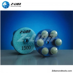 ZL-16Q tampoane de lustruire cu diamant din rășină de 2 inch pentru beton