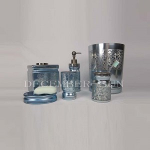 Accesorii rotunde pentru baie din sticlă cu decupaj laser