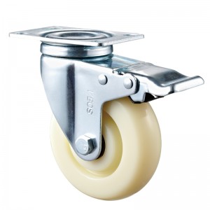 Mediu serviciu - Carcasă placă cromată cu roată TPE albă