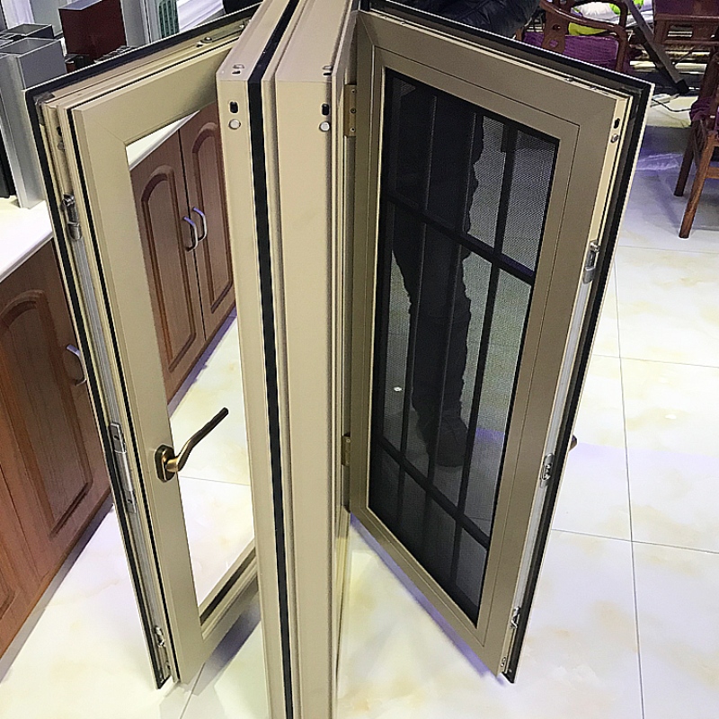 Personalizate ferestre glisante și uși glisante cu două sau trei piste de culoare bronz