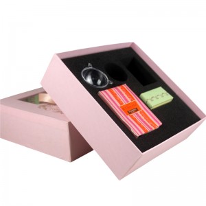 Elegance Tote Box Afișează un set complet de mâncare de ceai cadou cu cutie de mână