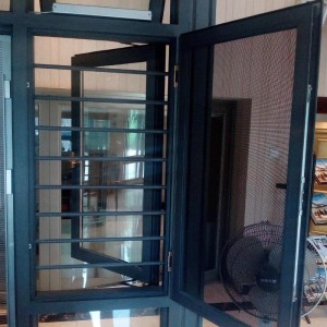 Fereastra ecranului de țânțari din aluminiu